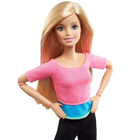 Фото 15 - Кукла барби блондинка Безграничные движения, Barbie Made to Move Barbie Doll, Pink Top.