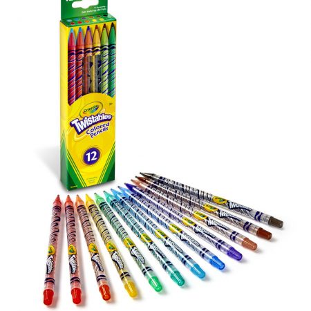 Фото 13 - Цветные карандаши Crayola Twistables (выкручивающиеся), 12 цветов, крайола.