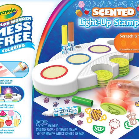 Фото 7 - Crayola Набор для творчества Весёлые штампы Color Wonder Light Up Stamper c ароматизированными чернилами.