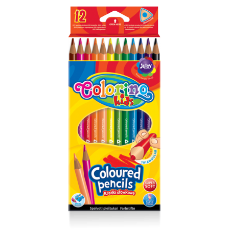 Фото 2 - Фломастеры двухсторонние 10 цветов толстая и тонкая линия Colorino Fibre Pens.