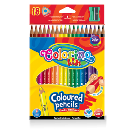 Фото 3 - Карандаши цветные с ластиком 12 цветов Colorino Erasable.