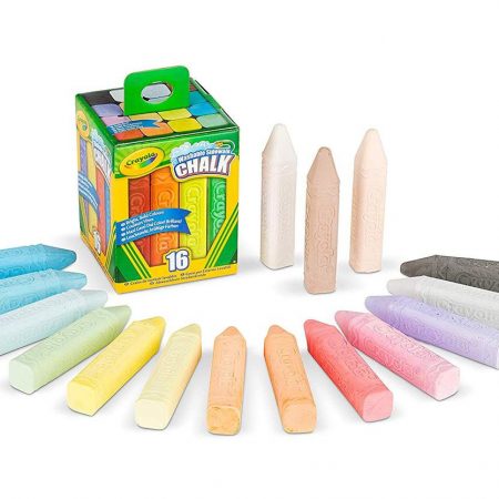 Фото 15 - Мел для рисования на асфальте, школьной доске, Crayola (Крайола) 16 Count Sidewalk Chalk.