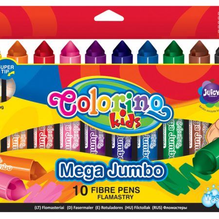 Фото 3 - Фломастеры двухсторонние 10 цветов толстая и тонкая линия Colorino Fibre Pens.