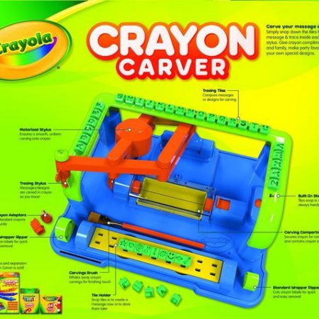 Фото 18 - Гравировка восковых карандашей набор для творчества, Crayola  Crayon Carver, Крайола.