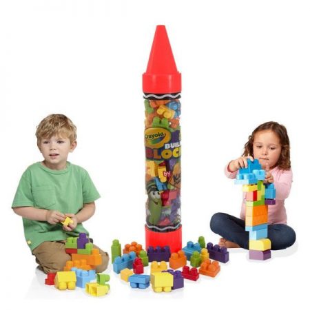 Фото 20 - Конструктор детский Crayola большие детали, в наборе 80 блоков, Крайола, УЦЕНКА.