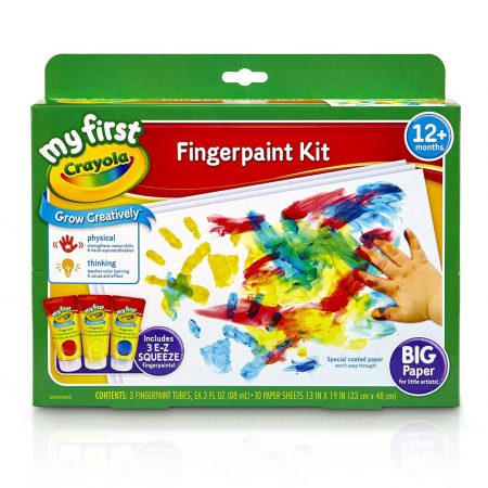 Фото 6 - Пальчиковые краски, 3 цвета Crayola.