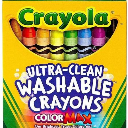 Фото 10 - Восковые мелки карандаши смываемые, 16 цветов, Crayola.