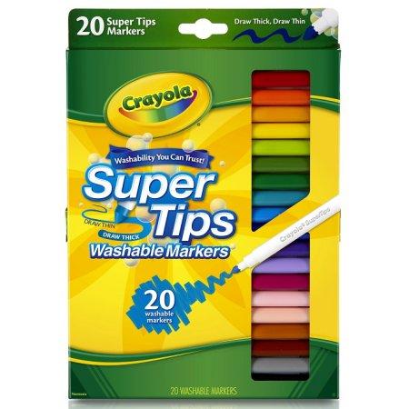 Фото 2 - Детские фломастеры Super Tips Washable в наборе 20 цветов, Crayola (Крайола).