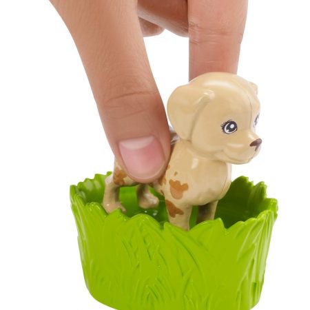 Фото 17 - Кукла Barbie купание питомцев Барби Wash Pets Playset, Mattel.
