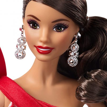Фото 11 - Кукла Барби коллекционная 2019 праздничная Barbie Holiday брюнетка, Mattel.