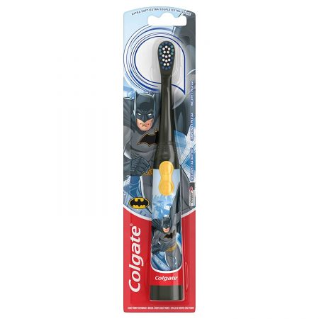 Фото 13 - Детская электрическая зубная щетка Colgate Batman Бэтмэн.